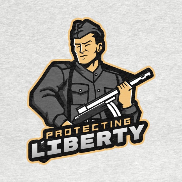 Protecting Liberty by Mega Tee Store